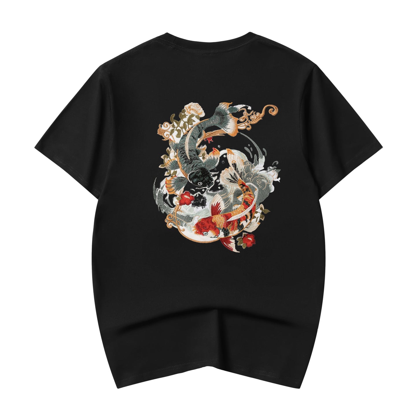 T-shirt brodé carpe koï KH880