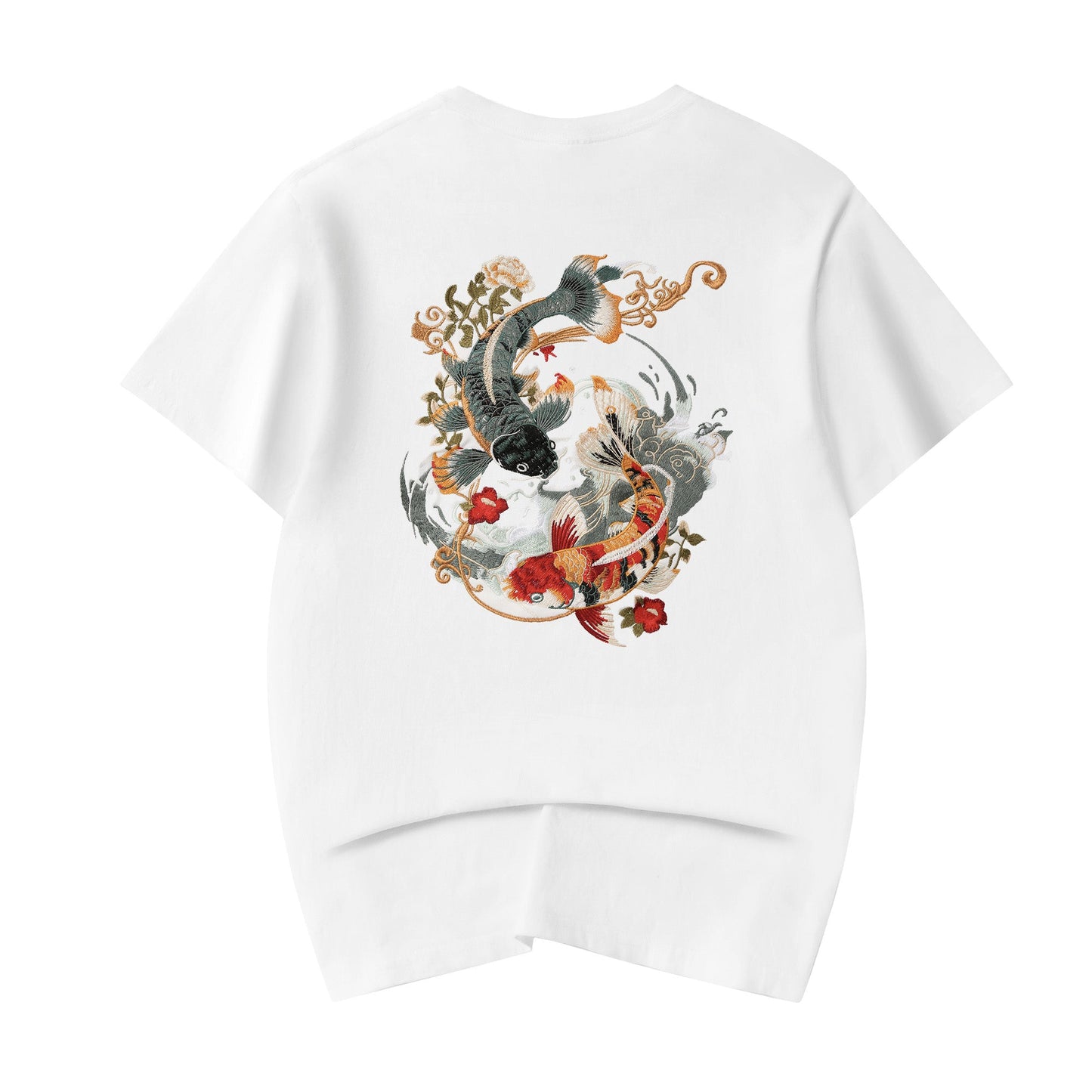 T-shirt brodé carpe koï KH880