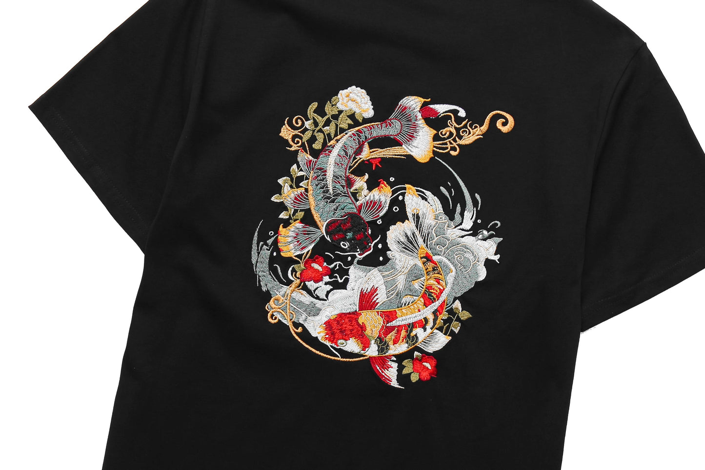 T-shirt brodé carpe koï KH880
