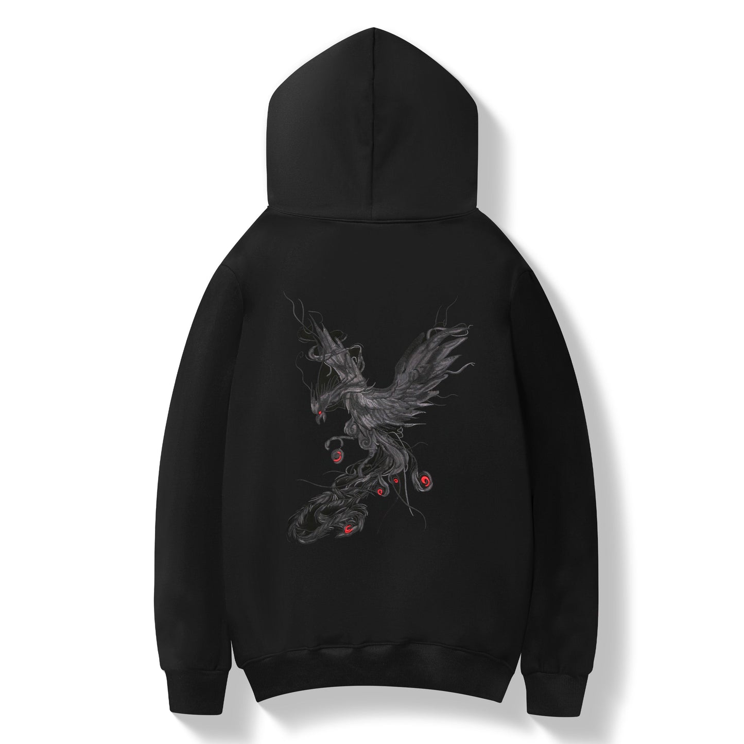 KH9011 Bestickter Phoenix-Kapuzenpullover