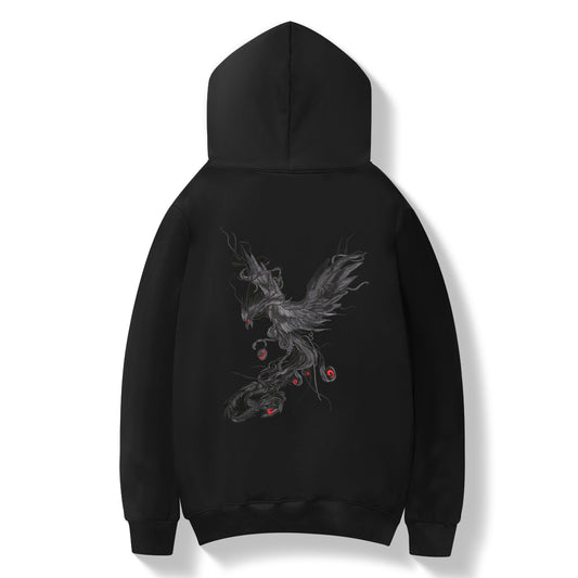 KH9011 Sweat à capuche brodé Phénix saisissant