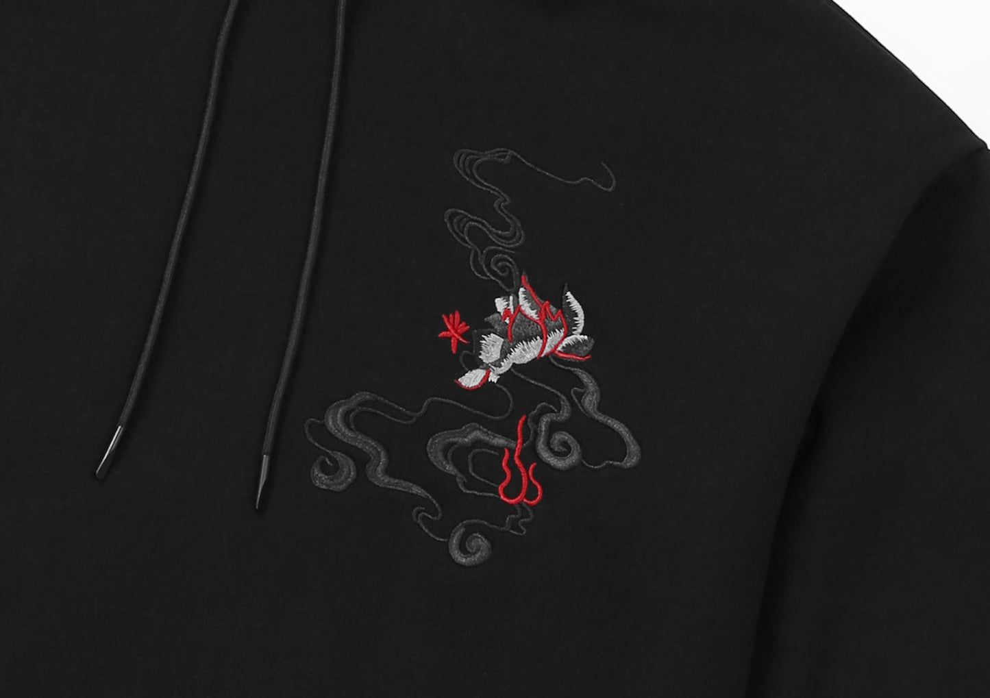 KH9011 Bestickter Phoenix-Kapuzenpullover