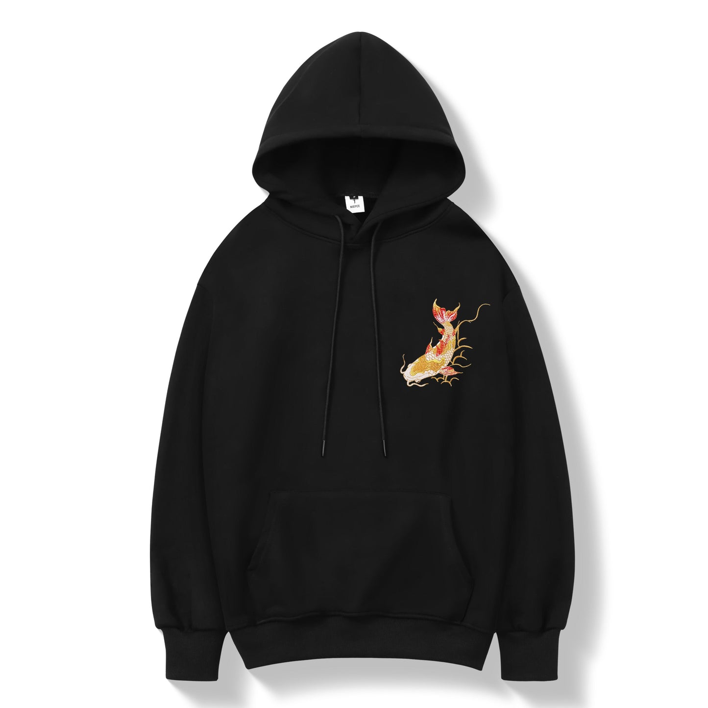 KH9013 Golden Koi-Fisch Bestickter Hoodie