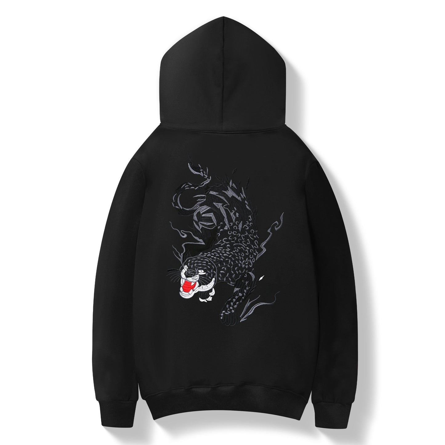 Sweat à capuche brodé Panthère déchaînée KH9202