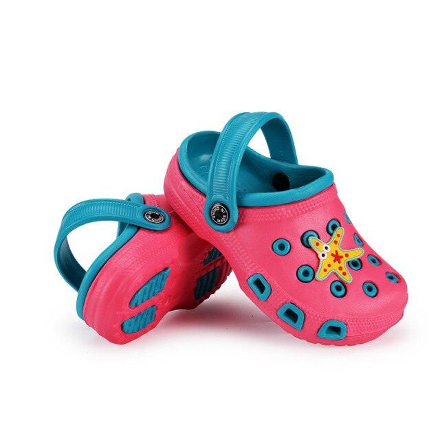 Kids Slippers Boy Shoe Cute Beach Shoes Child Boy Girl Antiskid Sandal Spring Summer Toddler Non-Slip Breathable Kids Clogs Garden High Elasticity Kids Sandals Indoor Outdoor Waterproof Beach Sandals Children Classic Slippers