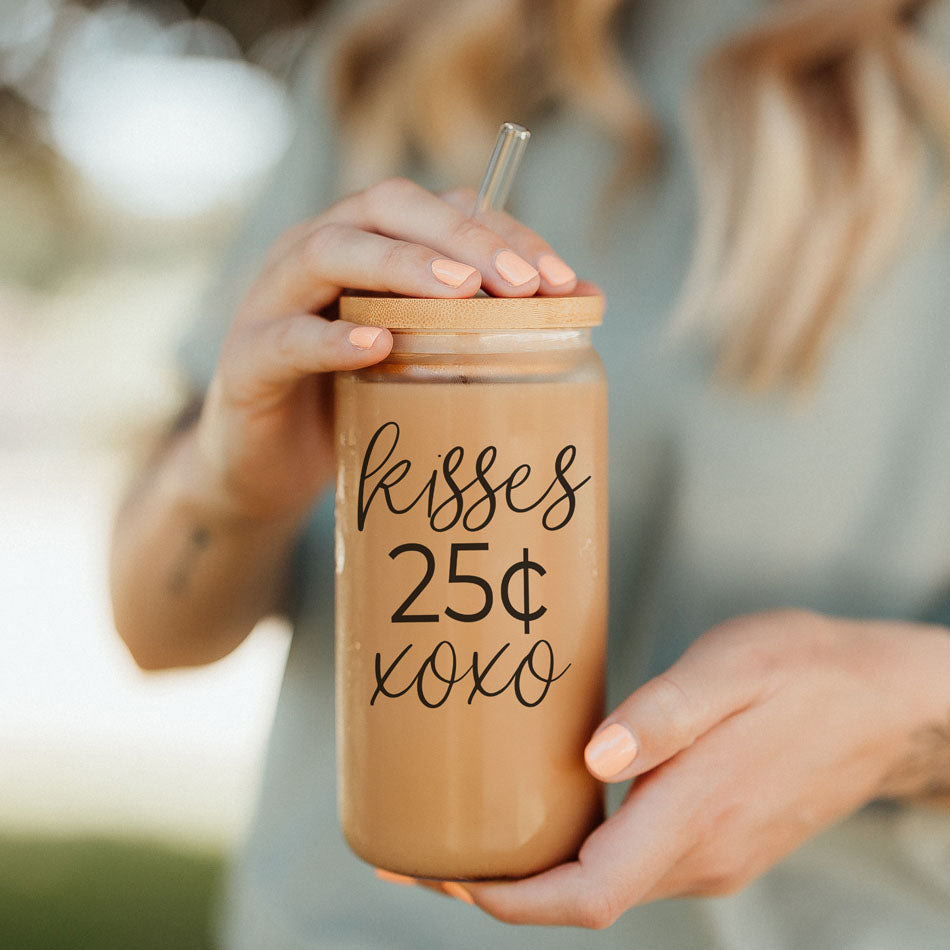 Gobelet en verre de 20 oz avec couvercle en bambou - Le sarcasme est mon langage de l'amour - Tasse à boire
