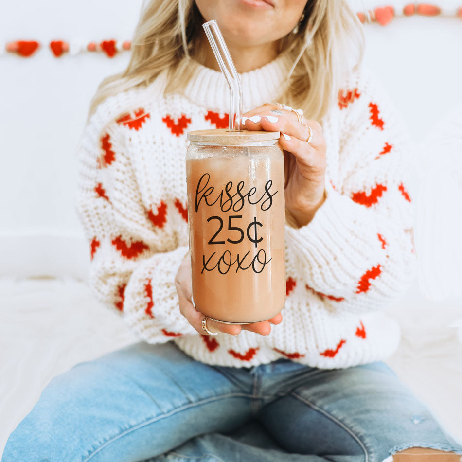 Gobelet en verre de 20 oz avec couvercle en bambou - Le sarcasme est mon langage de l'amour - Tasse à boire