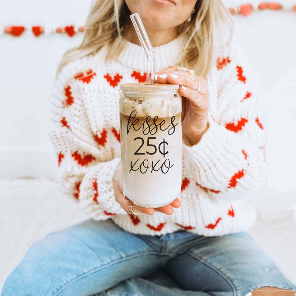 Gobelet en verre de 20 oz avec couvercle en bambou - Le sarcasme est mon langage de l'amour - Tasse à boire