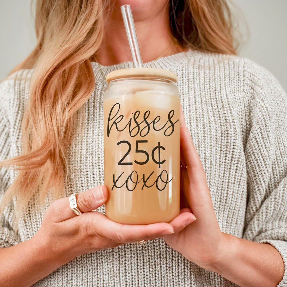 Gobelet en verre de 20 oz avec couvercle en bambou - Le sarcasme est mon langage de l'amour - Tasse à boire
