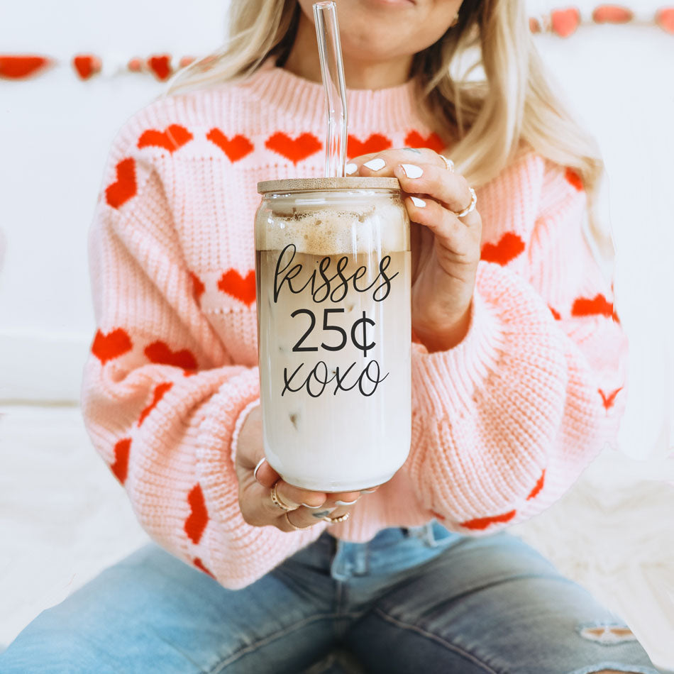 Gobelet en verre de 20 oz avec couvercle en bambou - Le sarcasme est mon langage de l'amour - Tasse à boire