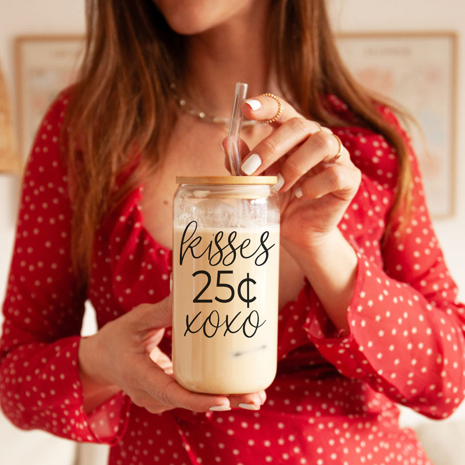 Gobelet en verre de 20 oz avec couvercle en bambou - Le sarcasme est mon langage de l'amour - Tasse à boire