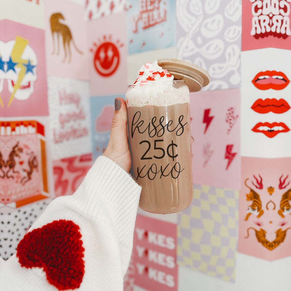 Gobelet en verre de 20 oz avec couvercle en bambou - Le sarcasme est mon langage de l'amour - Tasse à boire