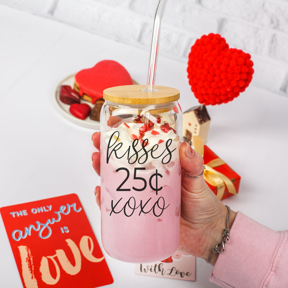 Gobelet en verre de 20 oz avec couvercle en bambou - Le sarcasme est mon langage de l'amour - Tasse à boire
