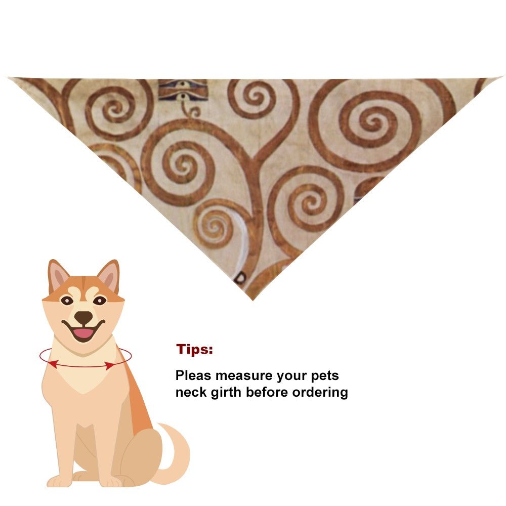 Klimt Tree of Life, Stoclet Frieze Pet Scarf