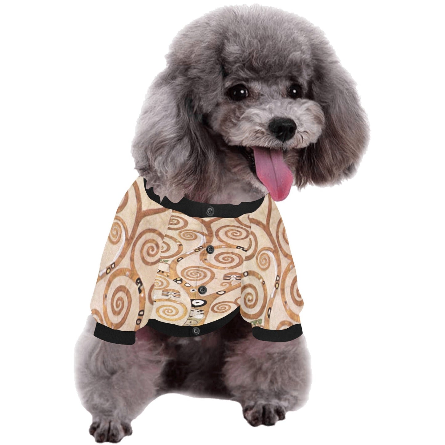 Klimt Tree of Life, Stoclet Frieze Round Neck Shirt