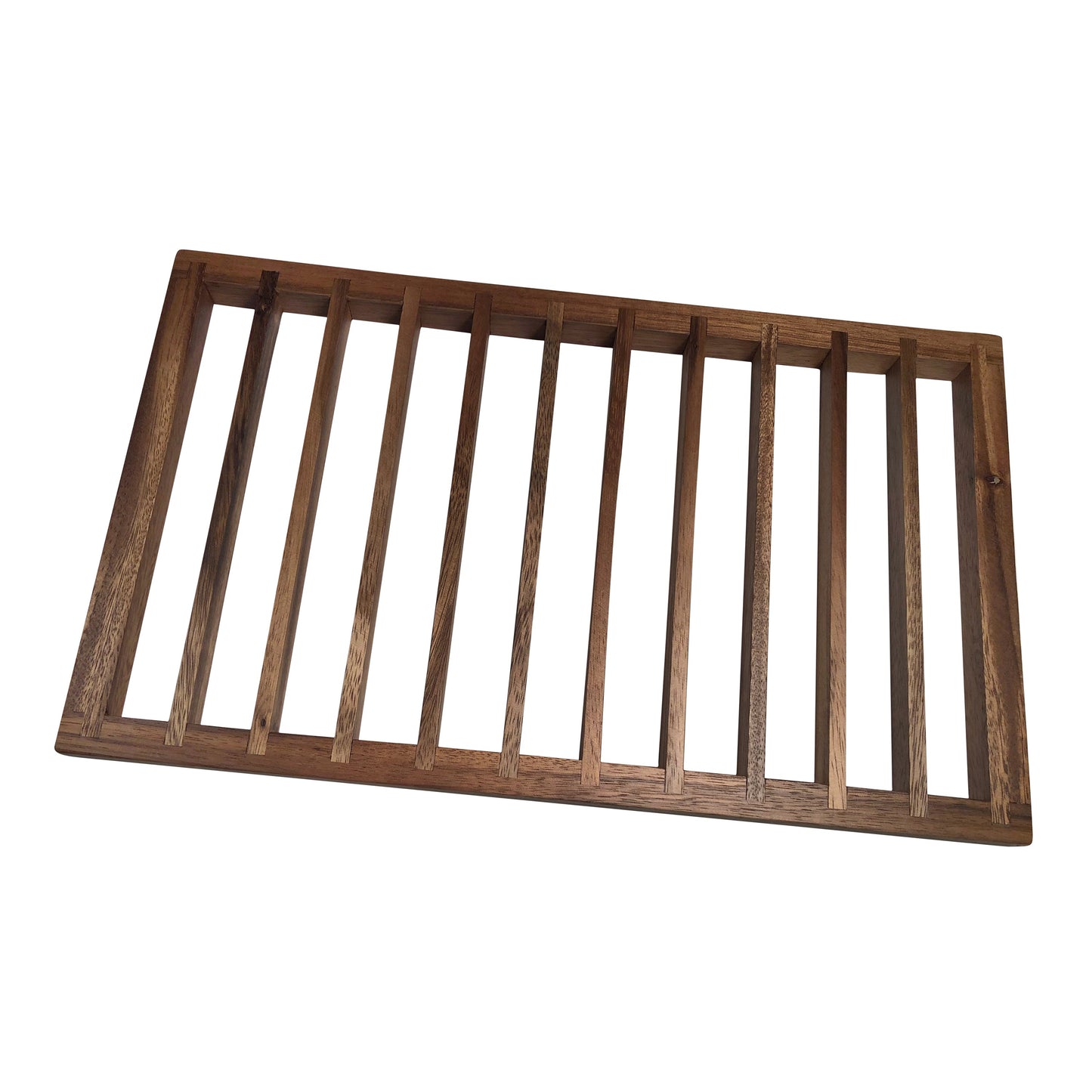 Grand dessous de plat rond en bois d'acacia - Dessous de plat résistant à la chaleur pour assiettes
