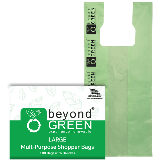 Sacs de courses multifonctionnels beyondGREEN de grande taille – Fabriqués aux États-Unis, résistants aux déchirures et aux fuites