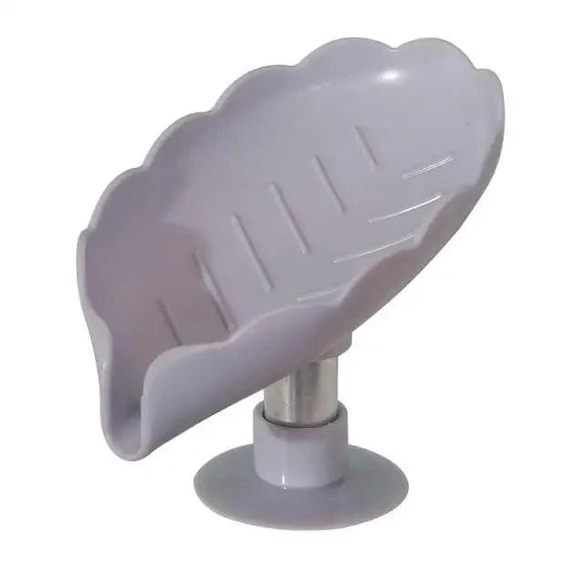 Leaf Shape Soap Box Drain Soap Holder Box Kichen Bathroom Accessories Toilet Laundry Soap Box Bathroom Supplies Tray Gadgets Soap Holder Leaf-Shape Self Draining Soap Dish Holder Not Punched Easy Clean Bar Soap Holder With Suction Cup Soap Dish
