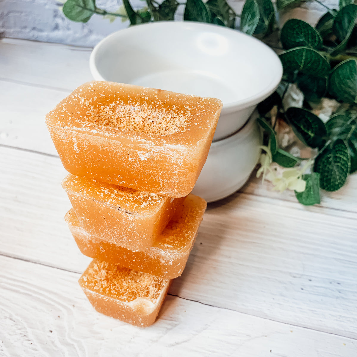 Zitronen-Mürbegebäck XL Natürliche Wachsmelts - 4 Würfel, Frisch Zitronen-Butter-Mürbegebäck
