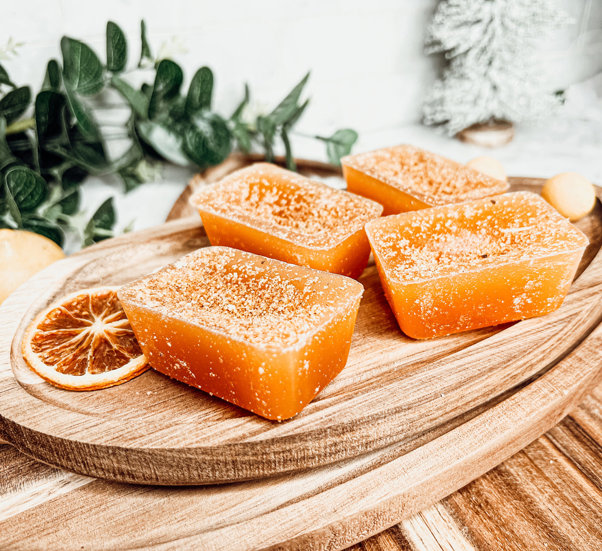 Zitronen-Mürbegebäck XL Natürliche Wachsmelts - 4 Würfel, Frisch Zitronen-Butter-Mürbegebäck