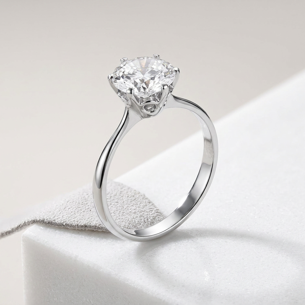 Avera 2 Carat Single Stone Cz Classic Solitaire Ring
