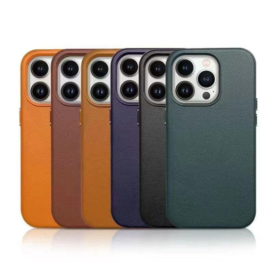 Luxury Colorful Leather With Magnetic Case For iPhone 13 12 14Pro Max 13/12/14Pro For  Wireless Charging Cover Designed for iPhone 14 Pro Max Case Silicone Shockproof Slim Thin Phone Case for iPhone
