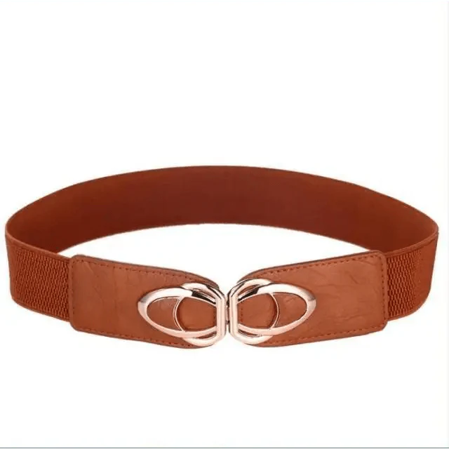 Luxury Elastic PU Leather Wide Belts For Women Fashion Stretchy Thick Waist Dress Plus Size Waistbands For Women