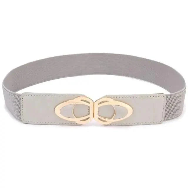 Luxury Elastic PU Leather Wide Belts For Women Fashion Stretchy Thick Waist Dress Plus Size Waistbands For Women
