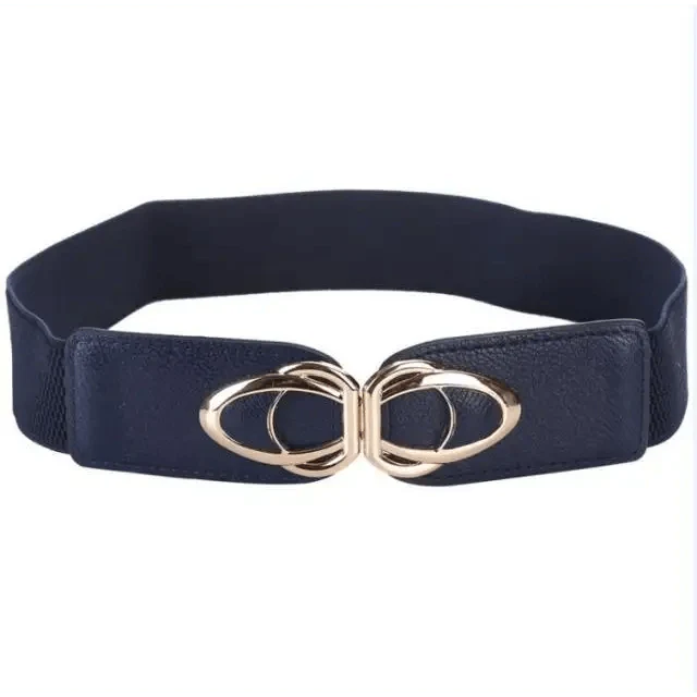 Luxury Elastic PU Leather Wide Belts For Women Fashion Stretchy Thick Waist Dress Plus Size Waistbands For Women