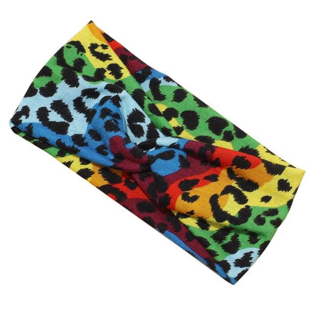Luxury Fashion Winter Soft Solid Color Elastic Elegant Wide Knitting Cross Lightweight Headband Yoga Turban Bandage Bandanas Hair Bands For Women