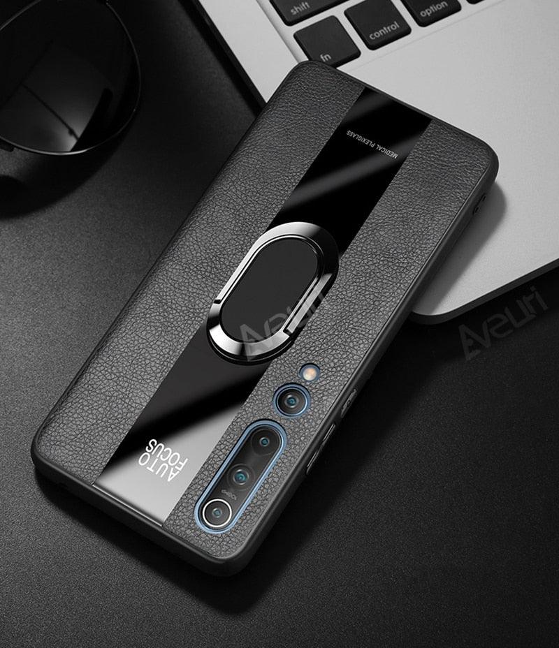 Luxury Leather Phone Case For Xiaomi Mi 11i 9T 10T 11T Pro 11 Lite Redmi Note 9S 7 8 9 10 Pro 8T Cover Case Leather Mobile Phone Case with 360° Rotating Ring Vintage Two Tone Durable Phone Cover