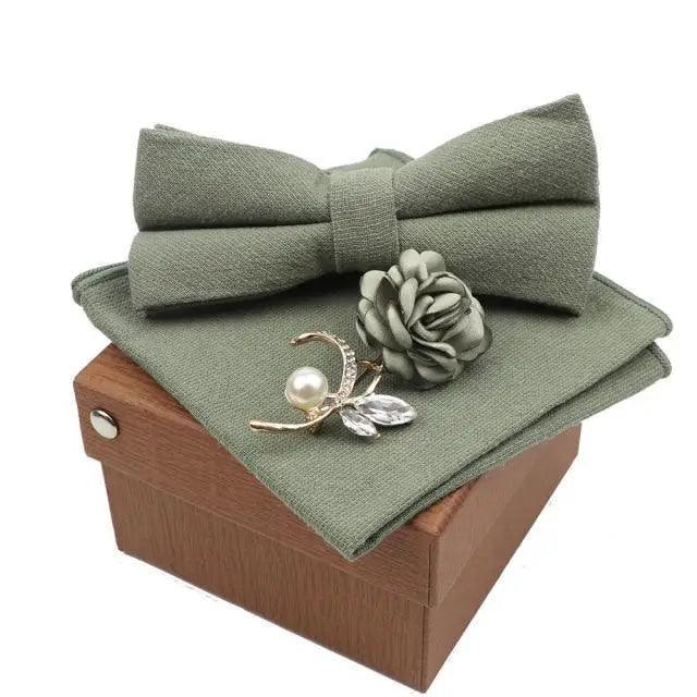 Luxury Men Cotton Colorful Bowtie Elegant Design Perfect Gifts For Men Fashionable Party Bowtie