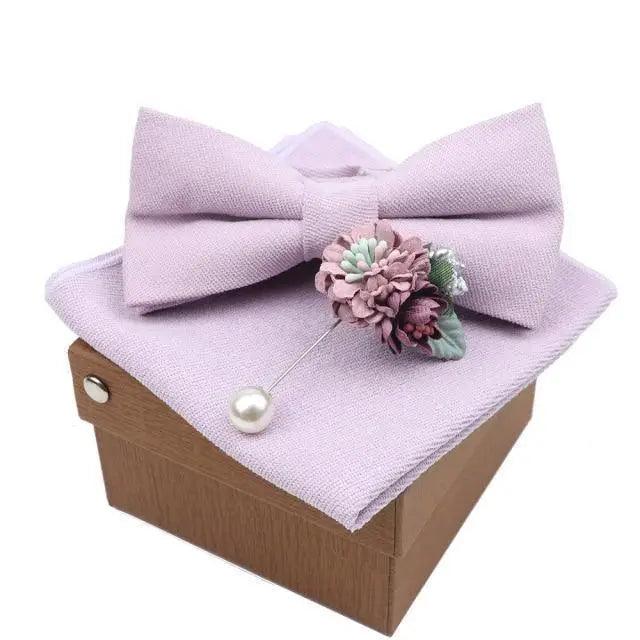 Luxury Men Cotton Colorful Bowtie Elegant Design Perfect Gifts For Men Fashionable Party Bowtie