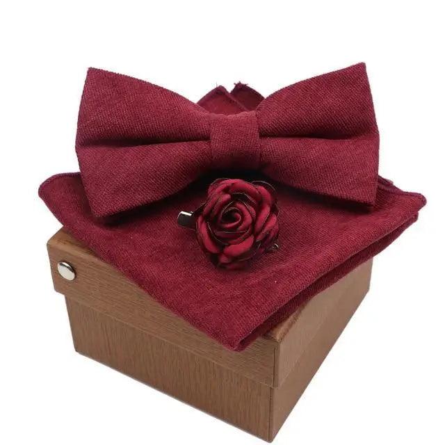 Luxury Men Cotton Colorful Bowtie Elegant Design Perfect Gifts For Men Fashionable Party Bowtie