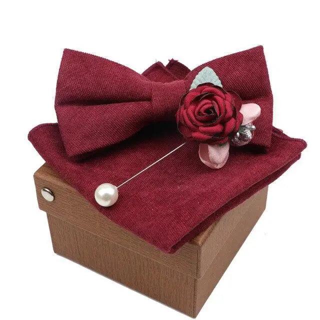 Luxury Men Cotton Colorful Bowtie Elegant Design Perfect Gifts For Men Fashionable Party Bowtie