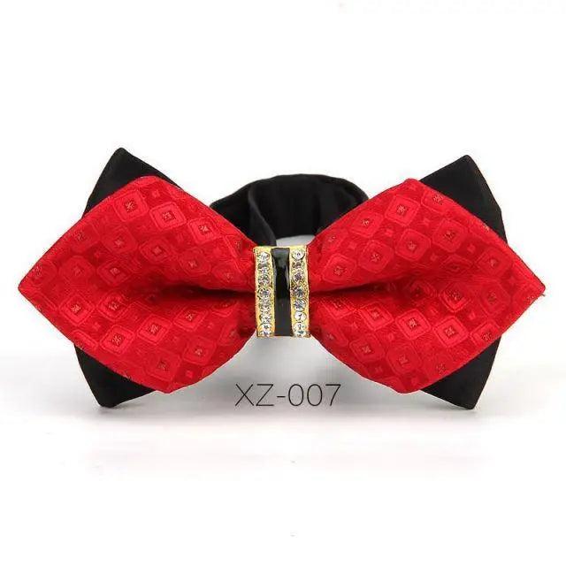 Luxury Men Polyester Bowtie Fashionable Bowtie Stylish Design Wedding Parties Bowties