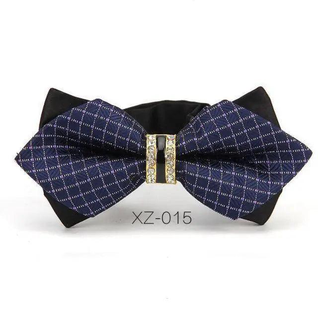 Luxury Men Polyester Bowtie Fashionable Bowtie Stylish Design Wedding Parties Bowties