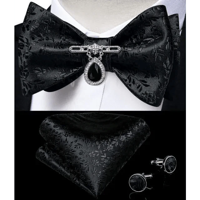 Luxury Pink Solid Men Bow Tie Silk Business Wedding Elegant Bowtie For Men Unique Desing For Every Occasion
