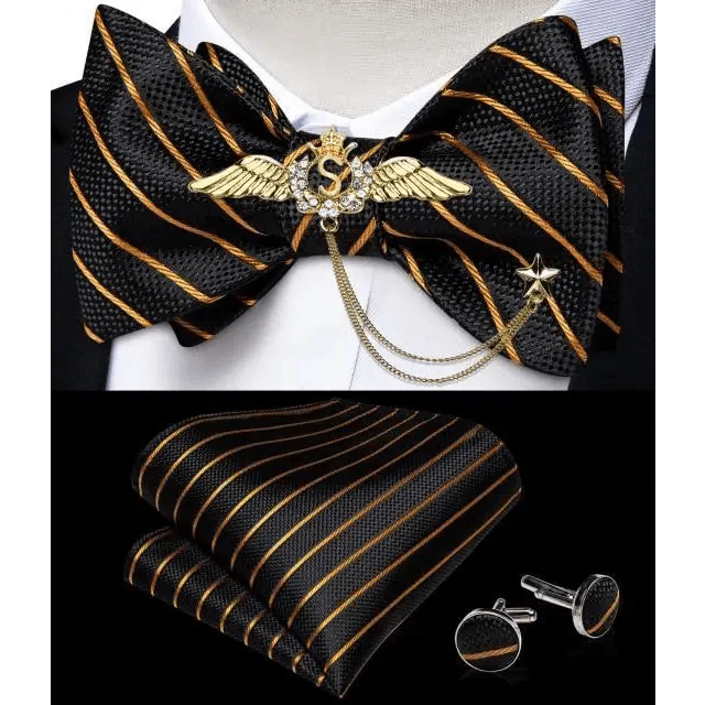 Luxury Pink Solid Men Bow Tie Silk Business Wedding Elegant Bowtie For Men Unique Desing For Every Occasion