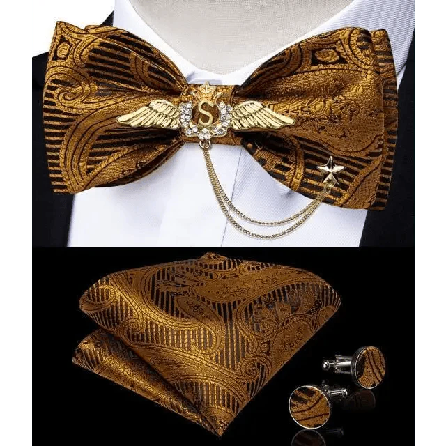 Luxury Pink Solid Men Bow Tie Silk Business Wedding Elegant Bowtie For Men Unique Desing For Every Occasion