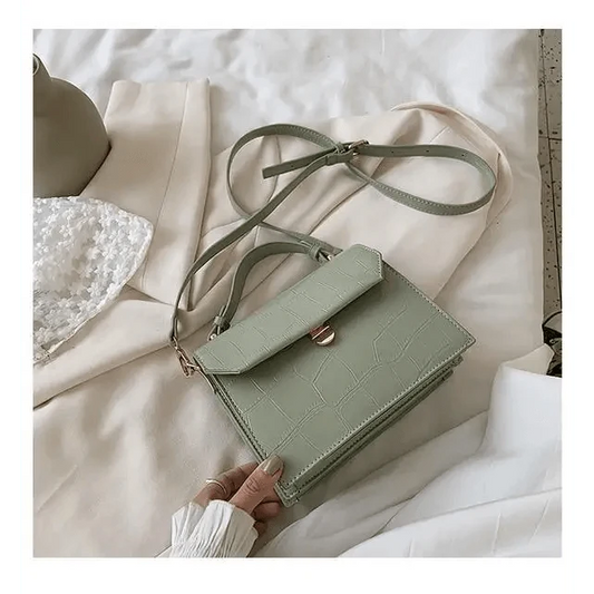 Luxury Snow White Crossbody Bags For Women And Girls Small PU Leather Handbag - Ladies Designer Evening Bags