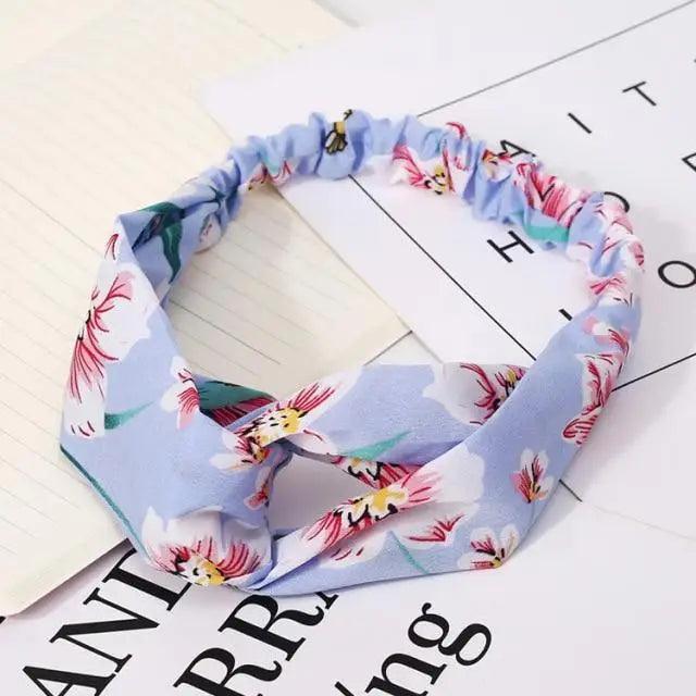 Luxury Women's Headband Vintage Cross Knot Elastic Hair Bands Soft Solid Hairband Girls Hair Accessories Floral Turban Bandanas Head Wrap