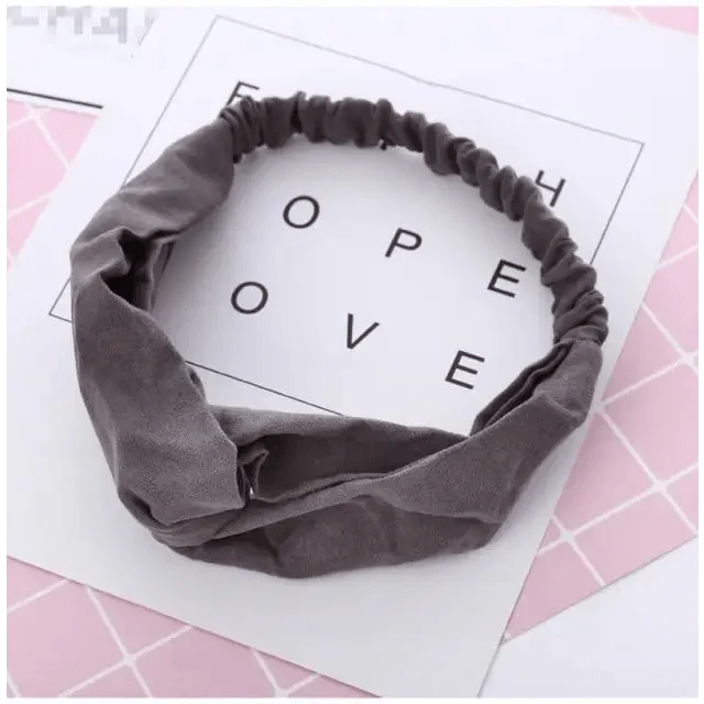 Luxury Women's Headband Vintage Cross Knot Elastic Hair Bands Soft Solid Hairband Girls Hair Accessories Floral Turban Bandanas Head Wrap