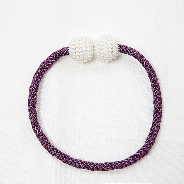 Magnetic Curtain Tieback High Quality Holder Hook Buckle Clip Pretty Modern Polyester Decorative Home Accessories Decorative Curtain Holdbacks Crystal Tie Backs For Curtains Curtain Holders For Window Draperies
