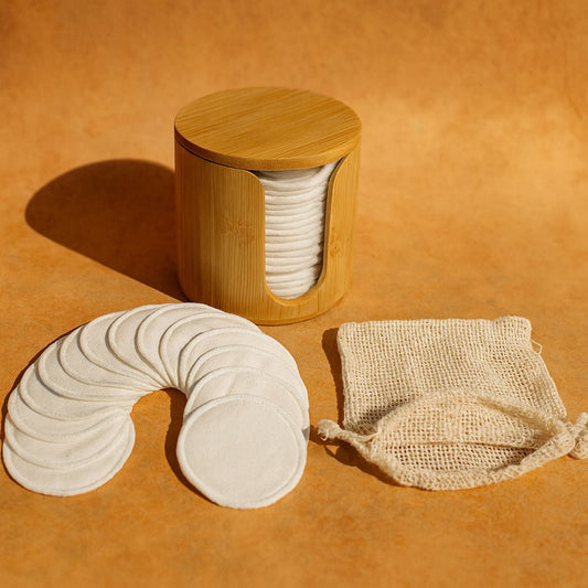 Disques démaquillants et étui