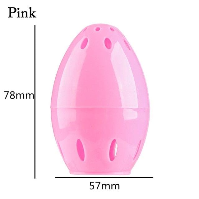 Makeup Sponge Case Capsule Shaped Box Container Makeup Drying Holder Easy Sponge Display Storage Cosmetic Puff Holder Egg Shape Box