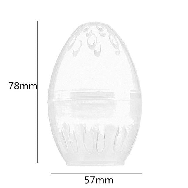 Makeup Sponge Case Capsule Shaped Box Container Makeup Drying Holder Easy Sponge Display Storage Cosmetic Puff Holder Egg Shape Box