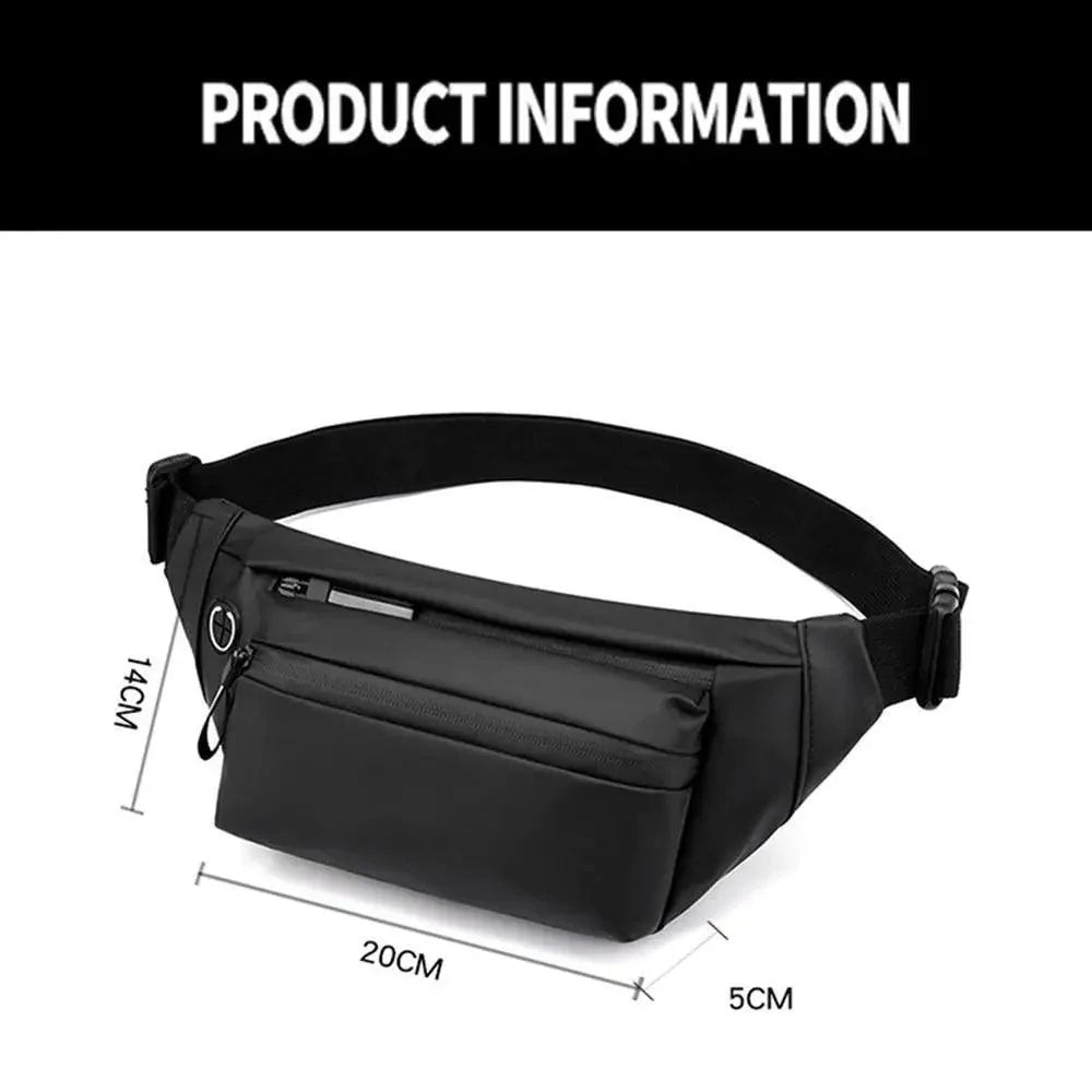 Sac banane homme bleu imperméable, sac de poitrine tendance, nouveau design, haute qualité, pour sports de plein air, sac à bandoulière de voyage pour hommes