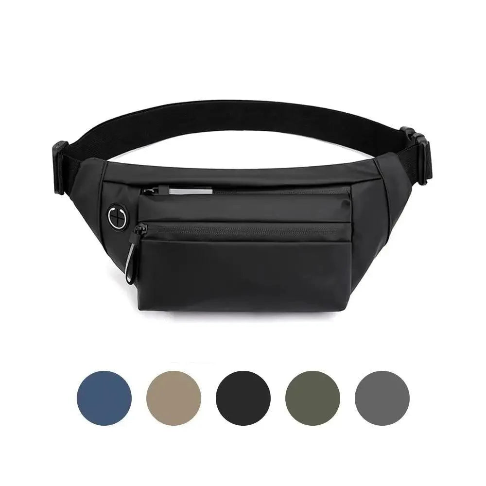 Sac banane homme bleu imperméable, sac de poitrine tendance, nouveau design, haute qualité, pour sports de plein air, sac à bandoulière de voyage pour hommes