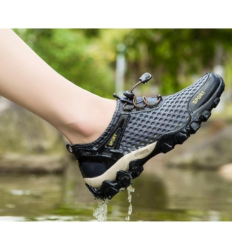 Herren Anti-Rutsch-Wander-Kletter-Wassersportschuhe Strandschuhe Barfuß-Surfschuhe Outdoor-Fluss-Upstream-Schnelltrocknende Barfuß-Strand-Sneaker Schwimm-Boot-Angel-Yoga-Fitnessstudio